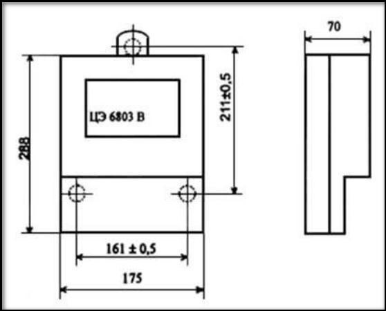 Технические характеристики счетчика электрической энергии ЦЭ6803