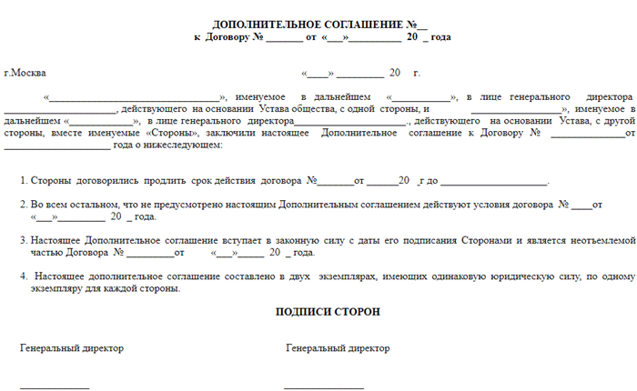 Дополнительное соглашение утратило силу с момента подписания