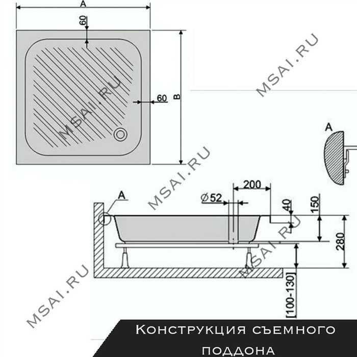 Преимущества использования парящего душевого трапа