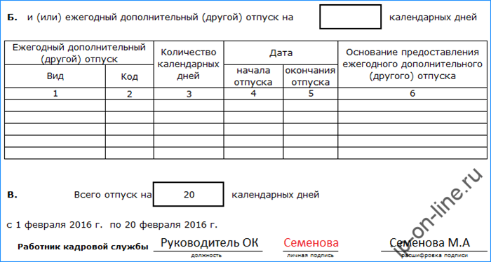  Какие данные должны быть указаны в отпускной записке РКС 