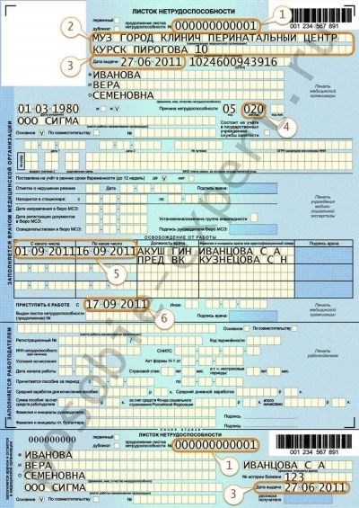 Проблемы заполнения листка нетрудоспособности работодателем